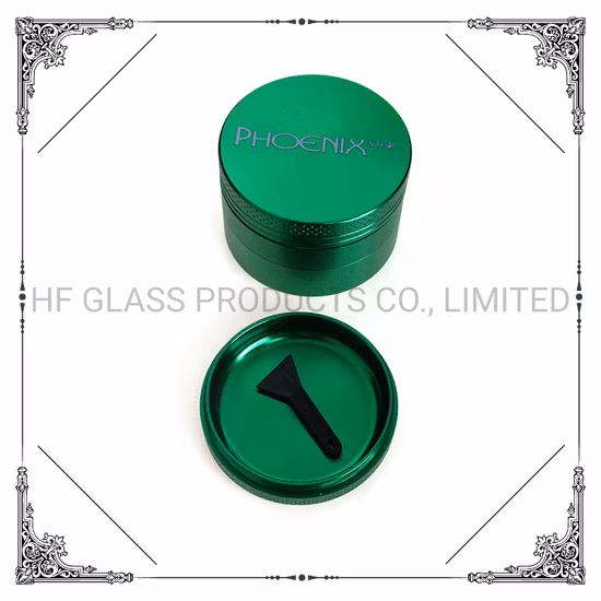 Phoenix Star Sleek Maximum-Strength Aircraft Grade Aluminum Stainless Steel Mesh Screen Filters Metal Smoking Accessories Wholesale Tobacco Herb Grinder